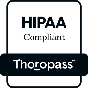 HIPAA compliance, audited by Thoropass